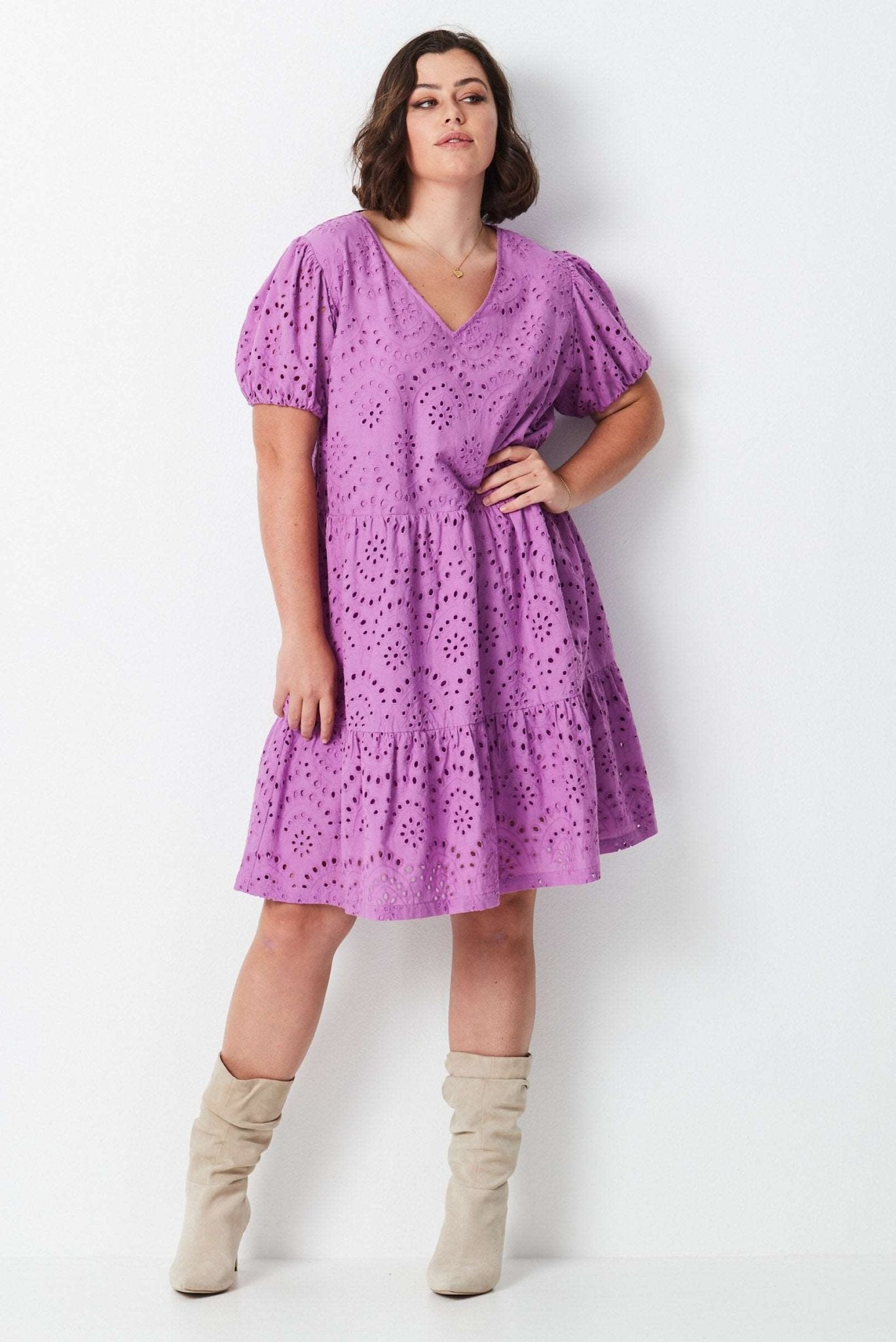Lace Dress - Purple - 17 Sundays17 SundaysSummer Lace Dress - Purple
