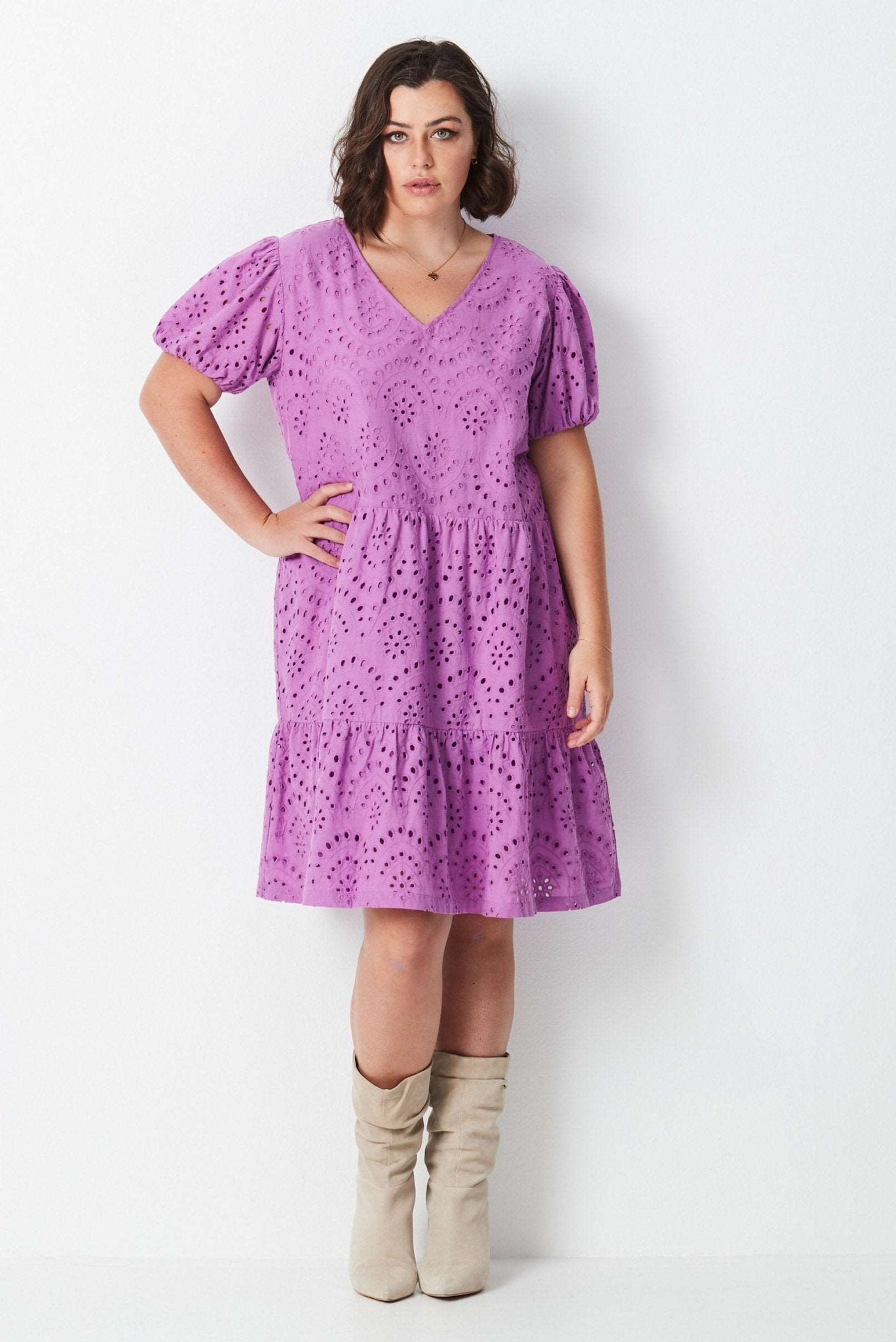Lace Dress - Purple - 17 Sundays17 SundaysSummer Lace Dress - Purple