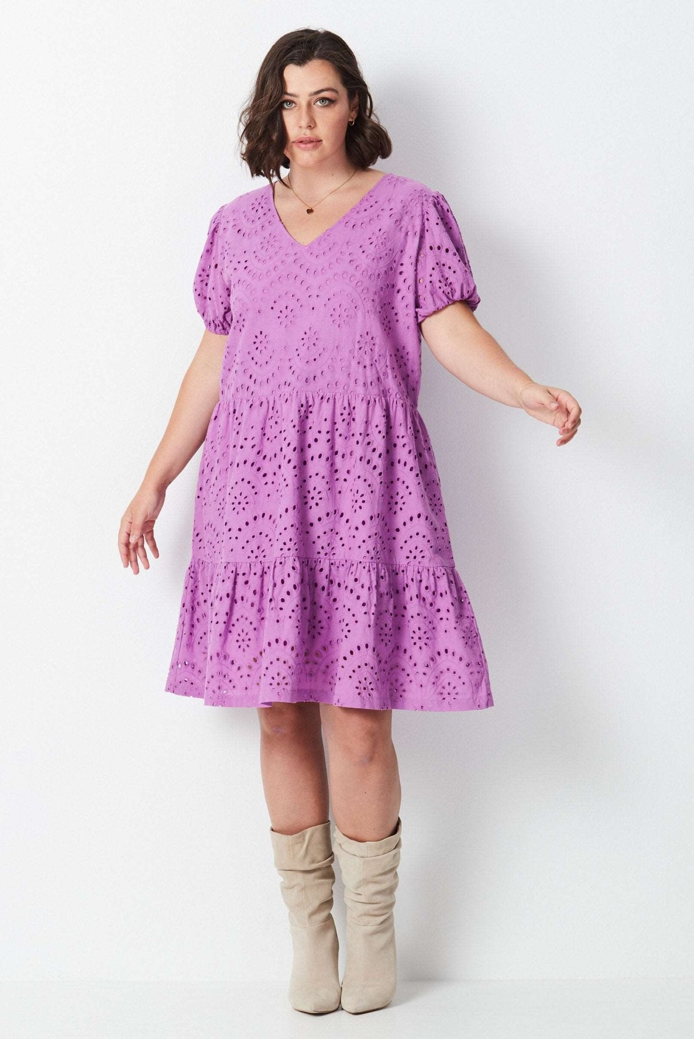 Lace Dress - Purple - 17 Sundays17 SundaysSummer Lace Dress - Purple
