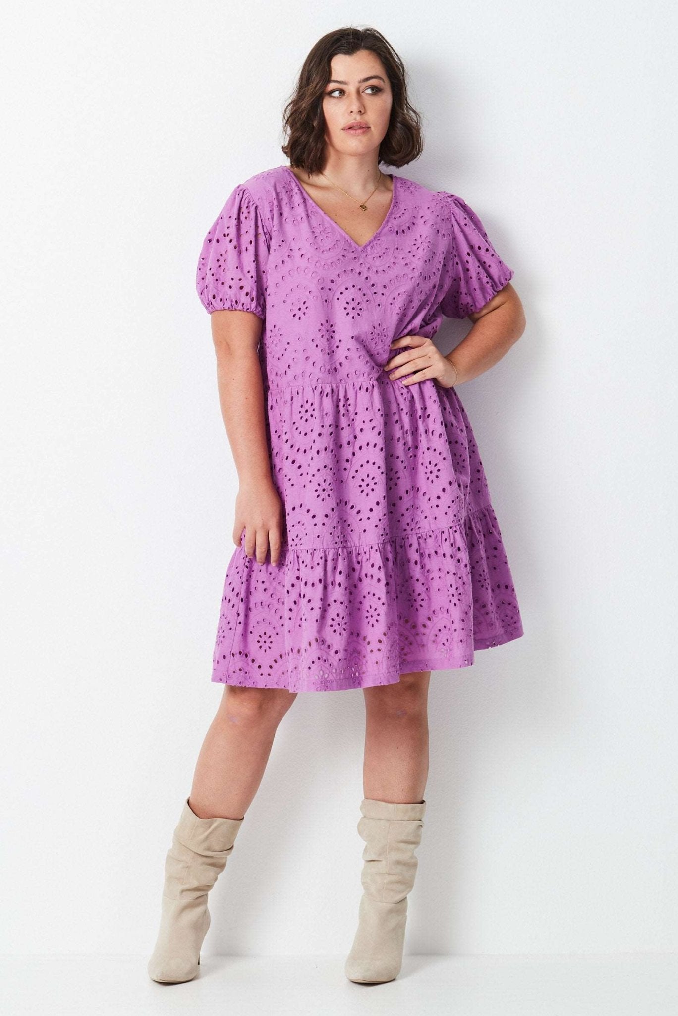 Lace Dress - Purple - 17 Sundays17 SundaysSummer Lace Dress - Purple