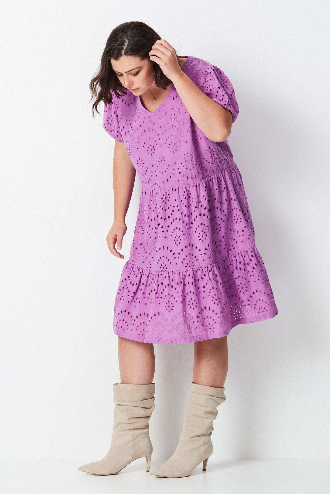 Lace Dress - Purple - 17 Sundays17 SundaysSummer Lace Dress - Purple