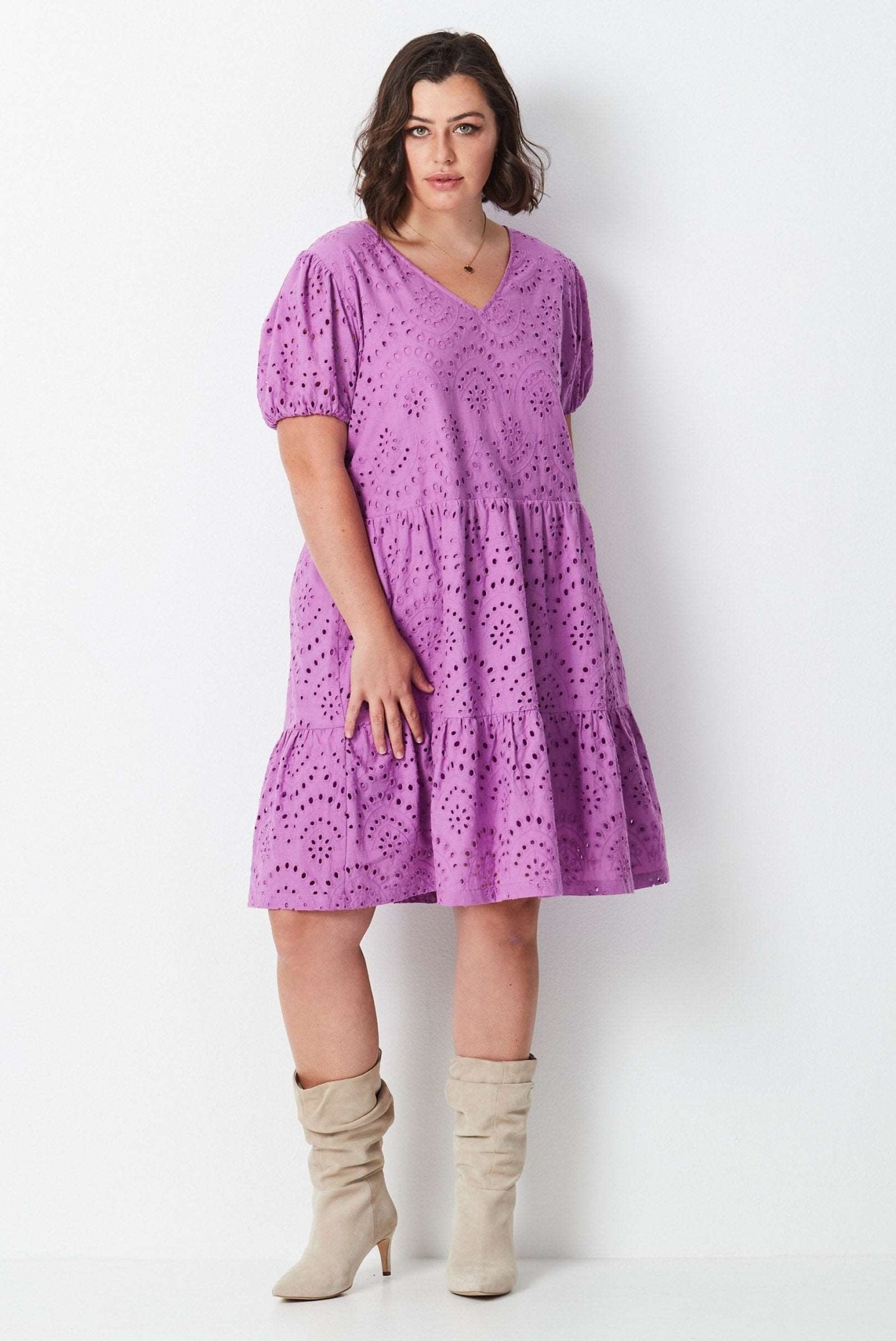 Lace Dress - Purple - 17 Sundays17 SundaysSummer Lace Dress - Purple