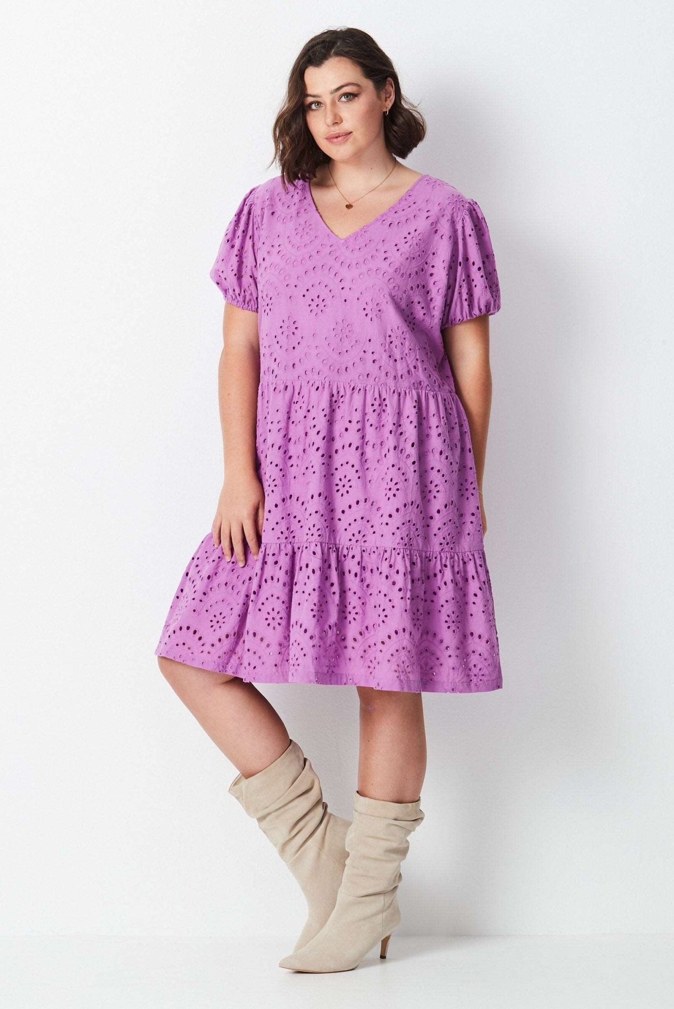 Lace Dress - Purple - 17 Sundays17 SundaysSummer Lace Dress - Purple